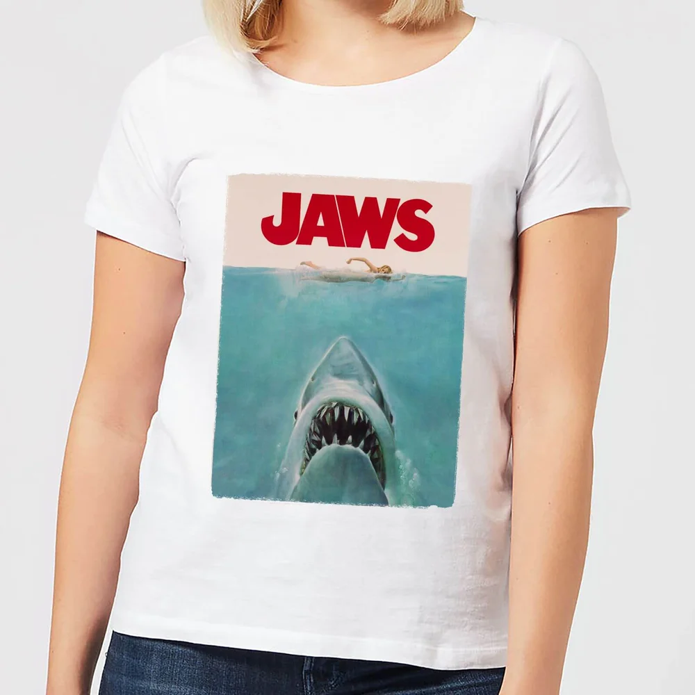 Der Weiße Hai Classic Poster Damen T-Shirt - Weiß - S Bild 1