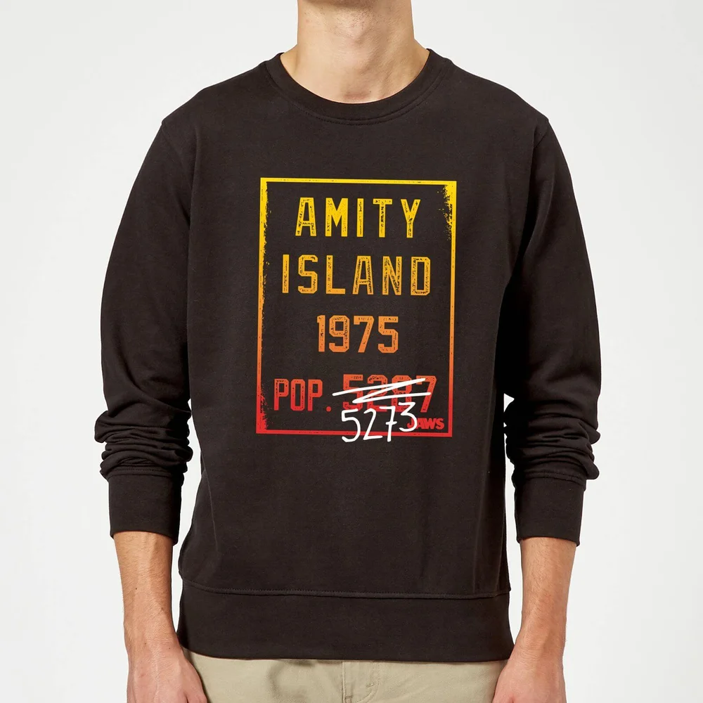 Der Weiße Hai Amity Population Pullover - Schwarz - S Bild 1