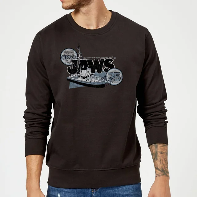 Der Weiße Hai Orca 75 Pullover - Schwarz