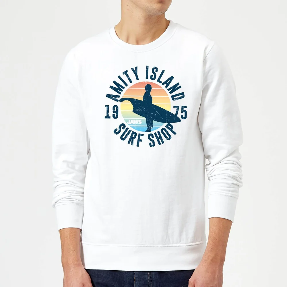 Der Weiße Hai Amity Surf Shop Pullover - Weiß - S Bild 1