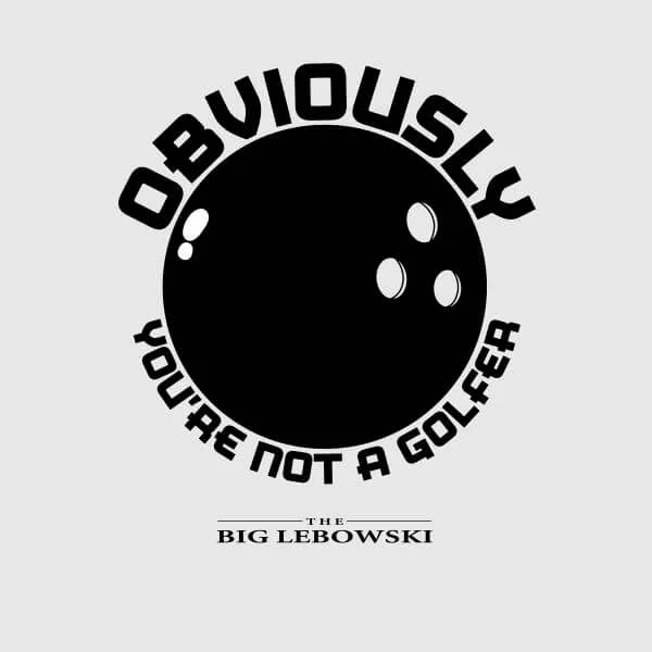 T-Shirt The Big Lebowski Obviously You're Not A Golfer Damen - Grau - Damen