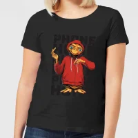 ET Phone Home Stylised Damen T-Shirt - Schwarz