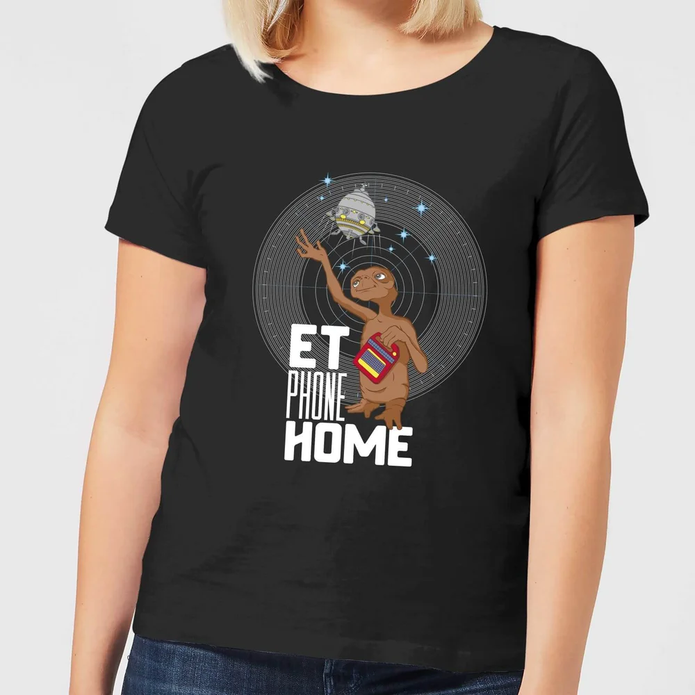 ET ET Phone Home Damen T-Shirt - Schwarz - S Bild 1