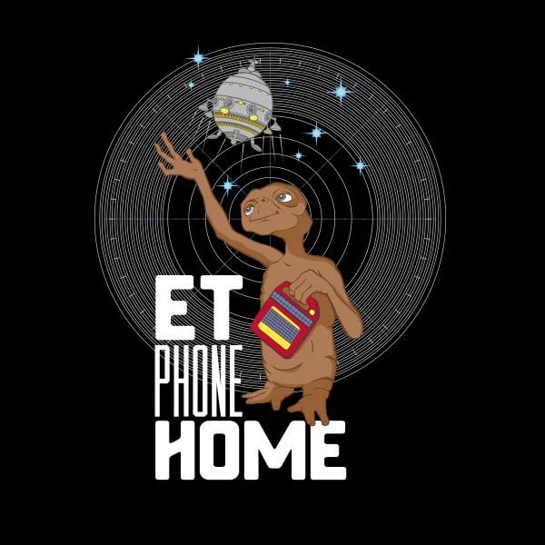 ET ET Phone Home Damen T-Shirt - Schwarz