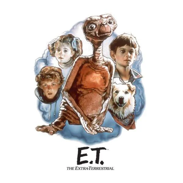 ET Painted Portrait Damen T-Shirt - Weiß
