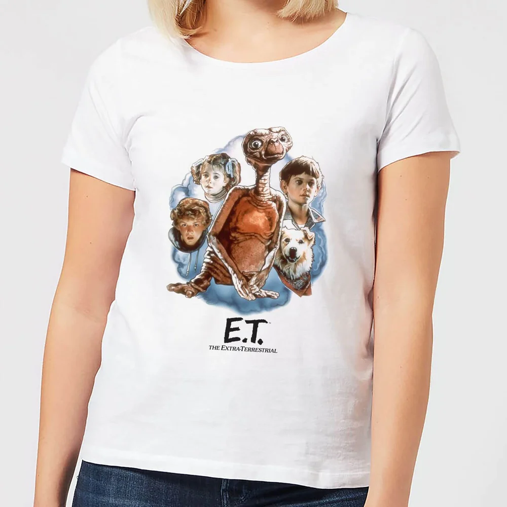ET Painted Portrait Damen T-Shirt - Weiß - S Bild 1