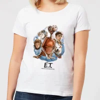 ET Painted Portrait Damen T-Shirt - Weiß