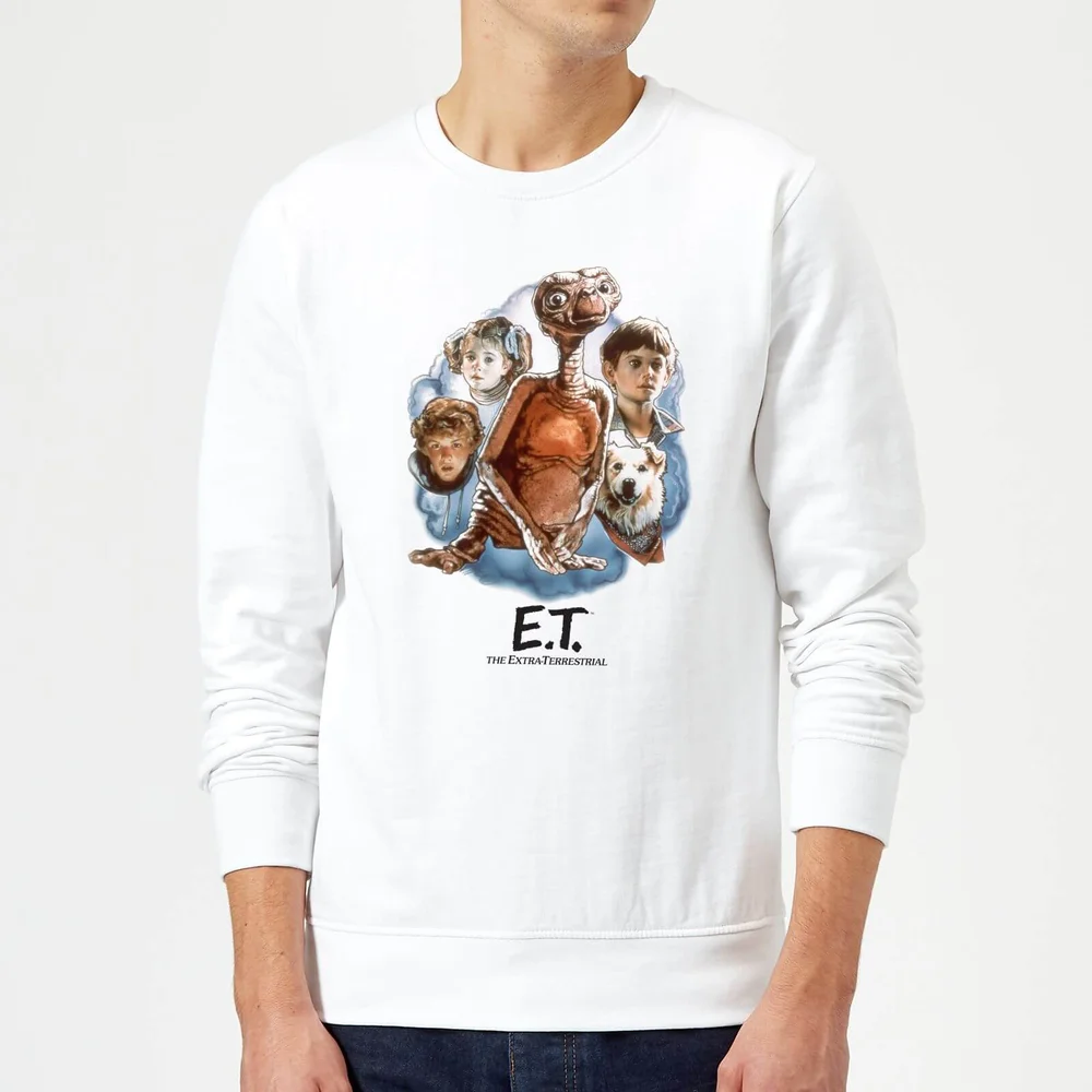 ET Painted Portrait Pullover - Weiß - S Bild 1