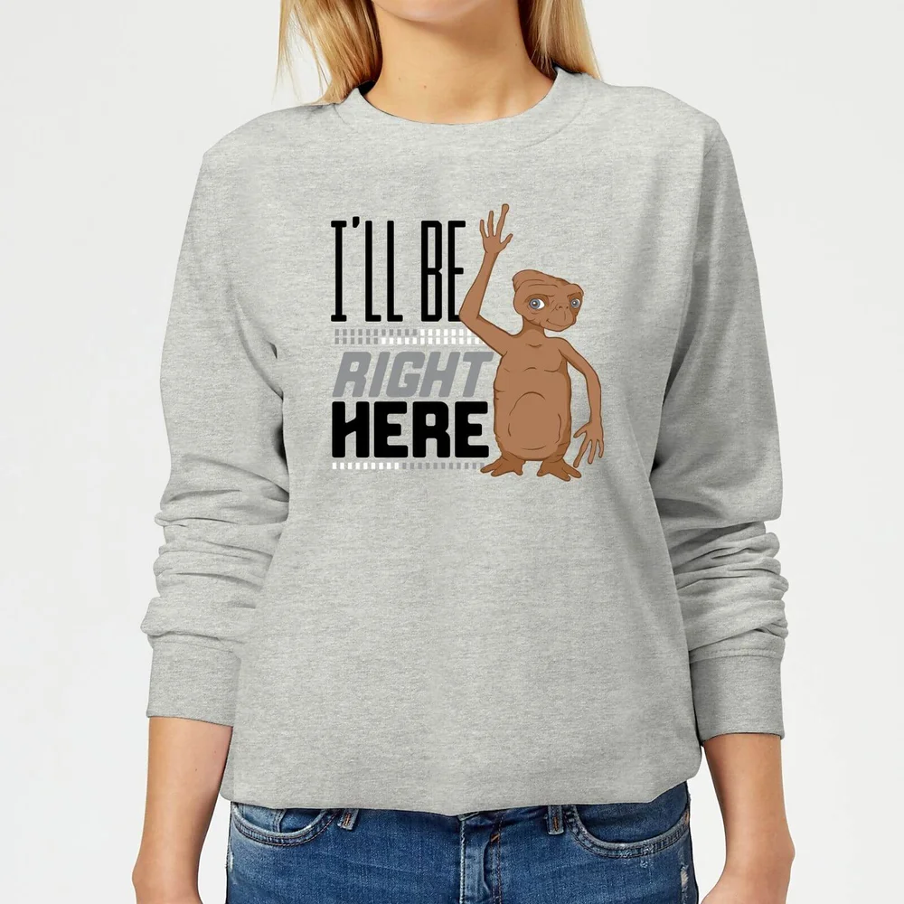 ET Ill Be Right Here Damen Pullover - Grau - 3XL - Grau Bild 1