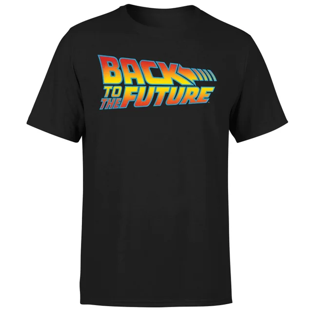 Zurück In Die Zukunft Classic Logo T-Shirt - Schwarz