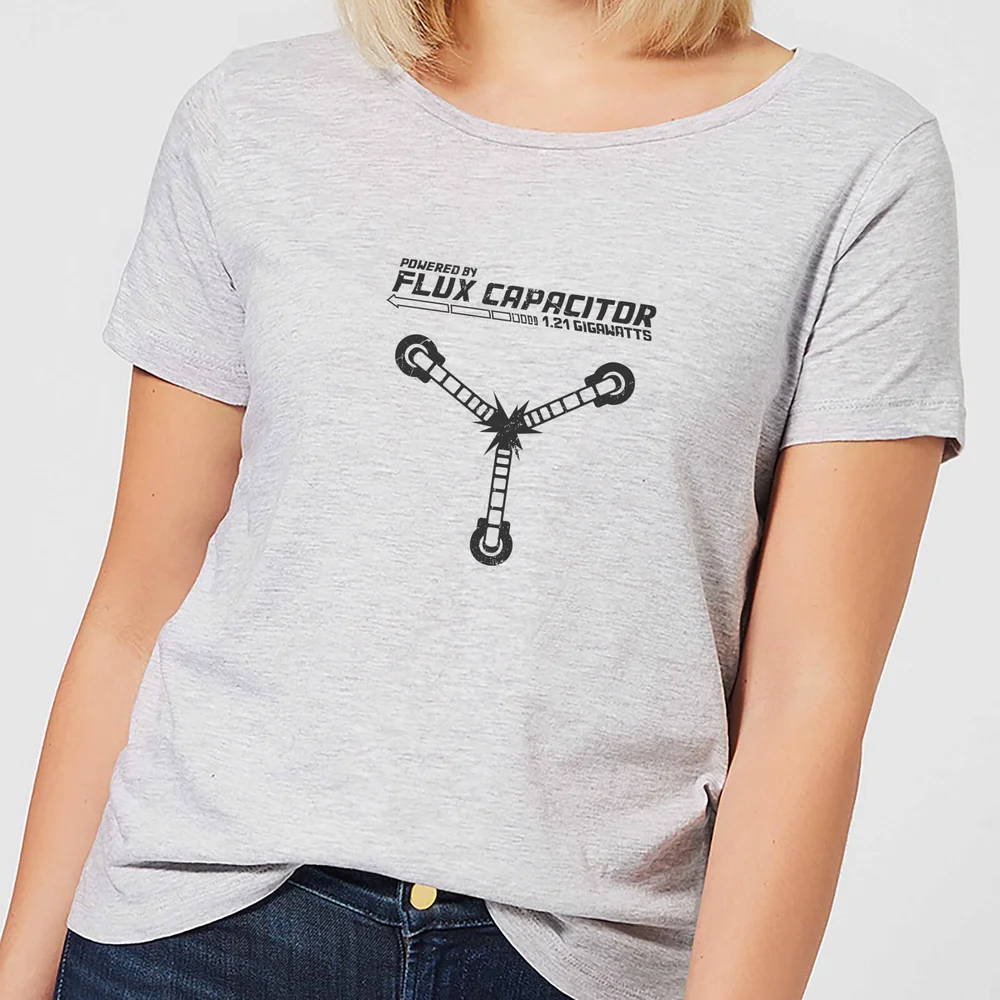 Zurück In Die Zukunft PoweRot By Flux Capacitor Damen T-Shirt - Grau - S Bild 1