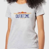 Zurück In Die Zukunft Outatime Plate Damen T-Shirt - Grau