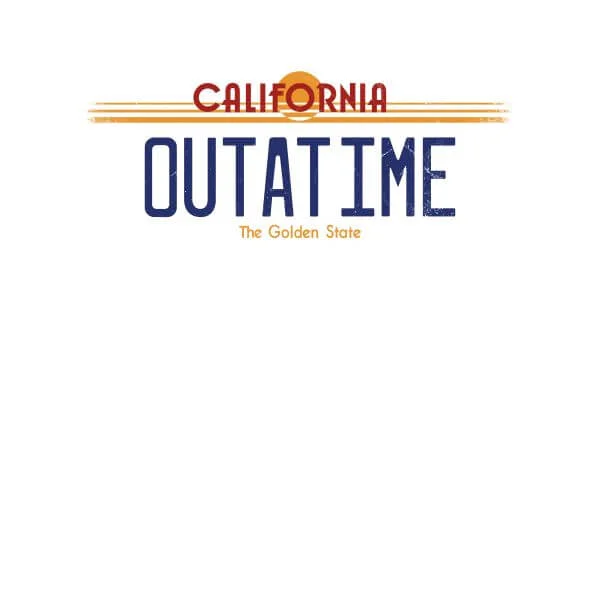 Zurück In Die Zukunft Outatime Plate Damen T-Shirt - Weiß