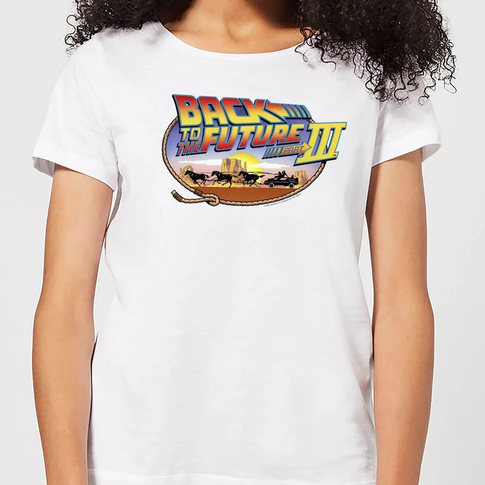Zurück In Die Zukunft Lasso Damen T-Shirt - Weiß - S Bild 1