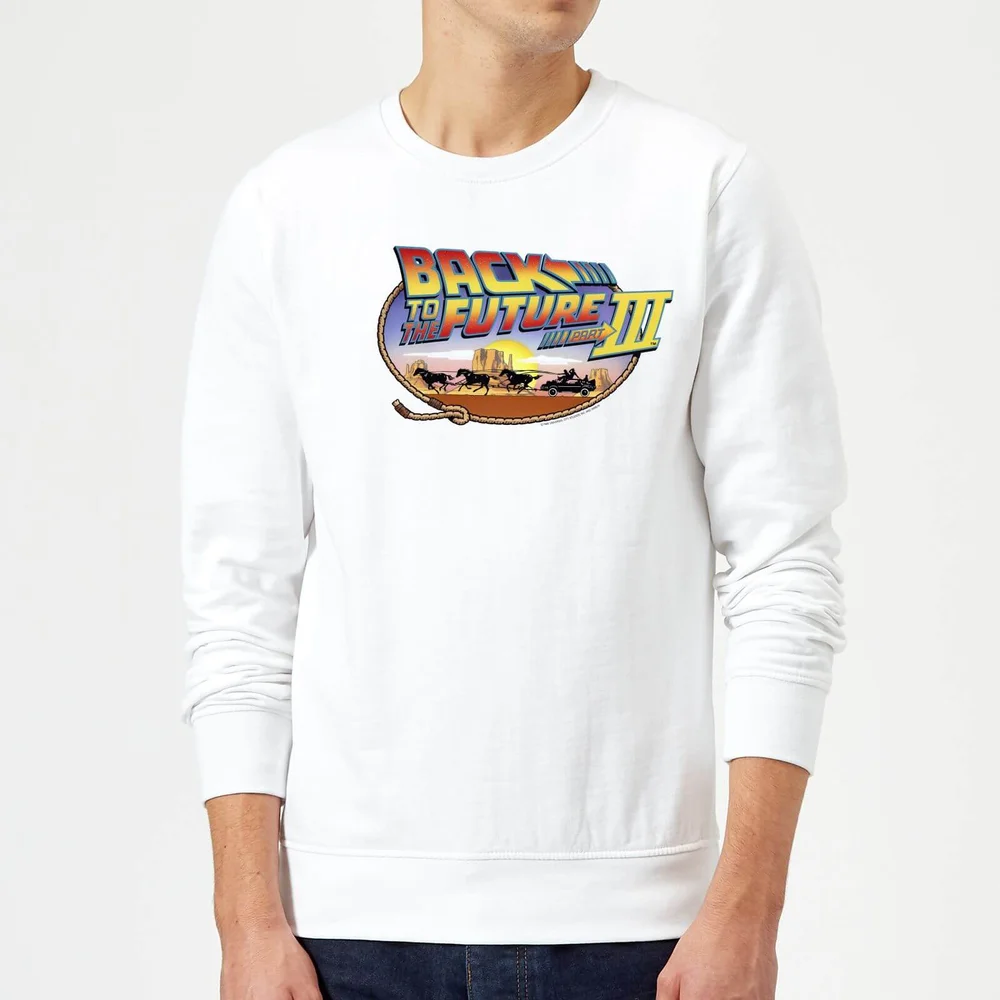 Zurück In Die Zukunft Lasso Pullover - Weiß - S Bild 1