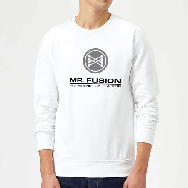 Zurück In Die Zukunft Mr Fusion Pullover - Weiß