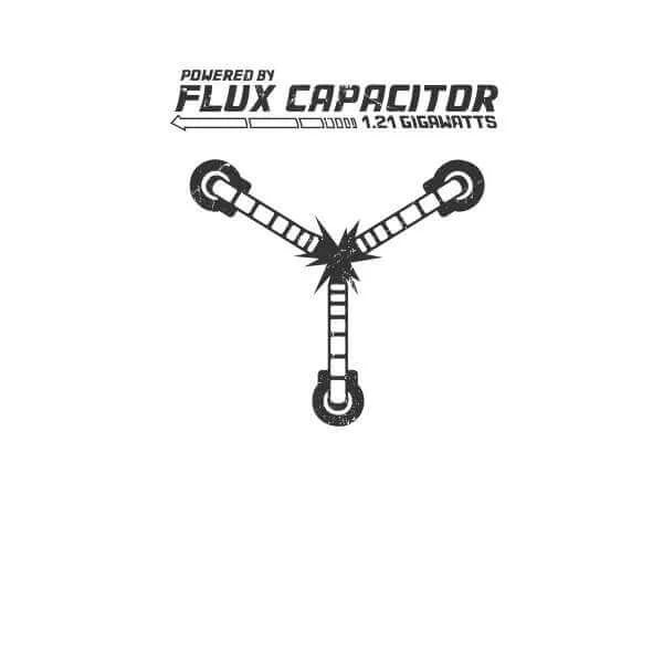 Zurück In Die Zukunft PoweRot By Flux Capacitor Pullover - Weiß