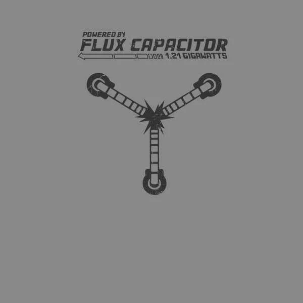 Zurück In Die Zukunft PoweRot By Flux Capacitor Pullover - Grau