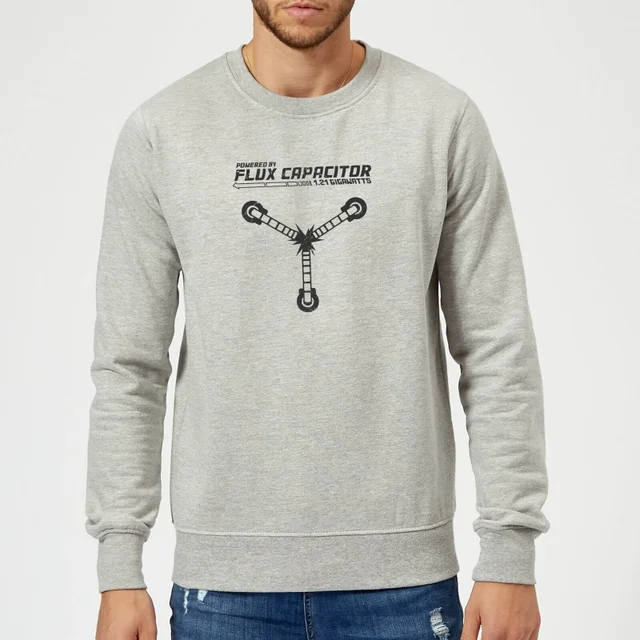 Zurück In Die Zukunft PoweRot By Flux Capacitor Pullover - Grau