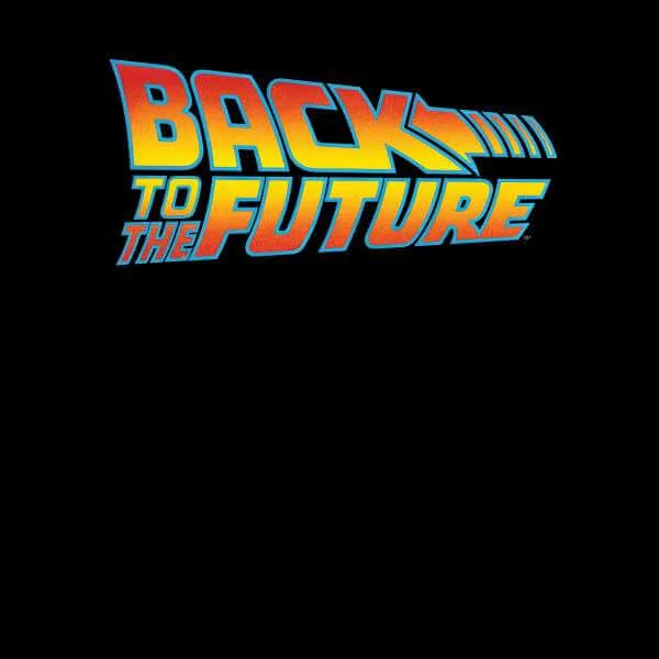Zurück In Die Zukunft Classic Logo Pullover - Schwarz