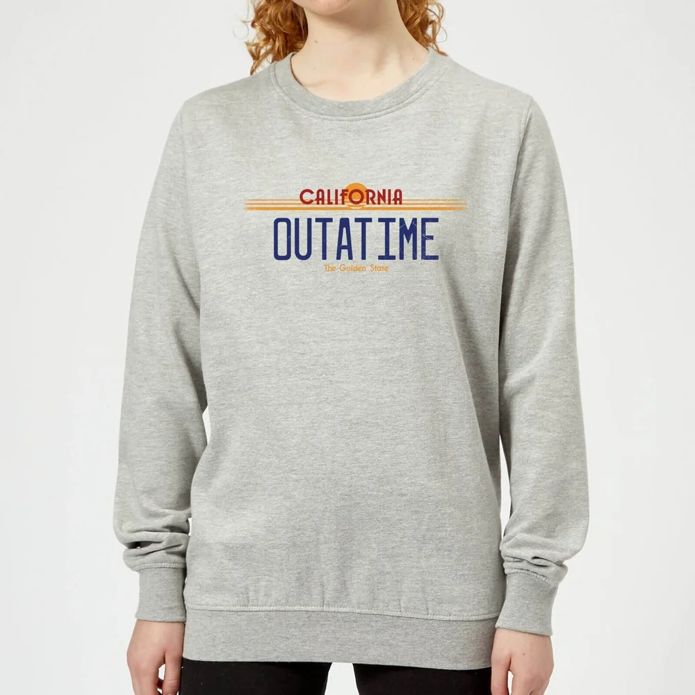 Zurück In Die Zukunft Outatime Plate Damen Pullover - Grau - 3XL Bild 1