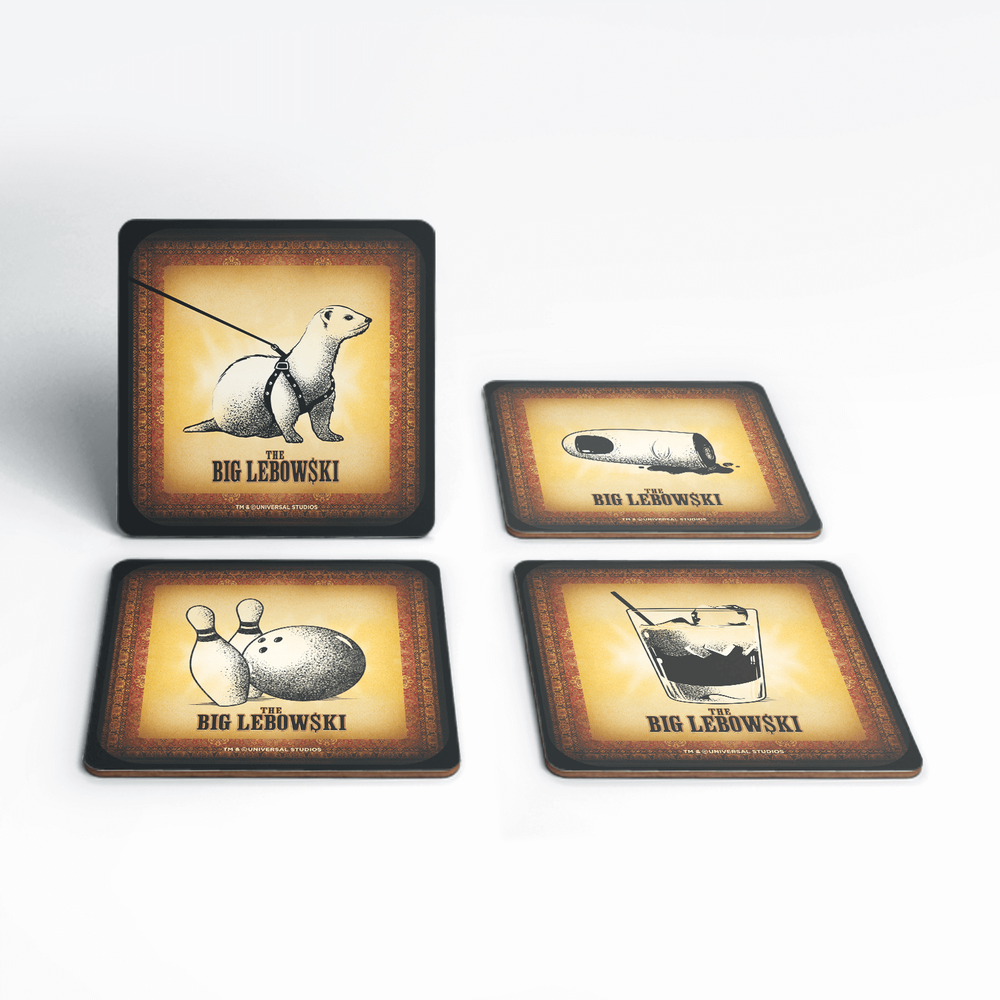 The Big Lebowski Vintage Coaster Set Bild 1