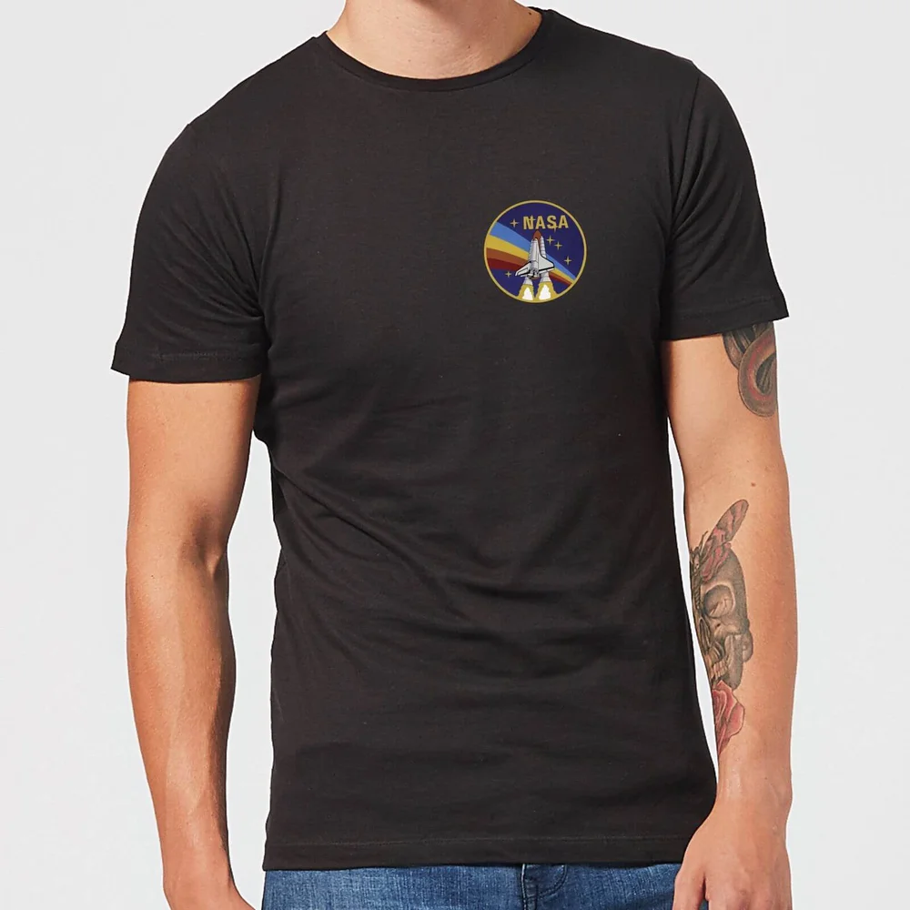 NASA Vintage Rainbow Shuttle T-Shirt - Black - 5XL Bild 1