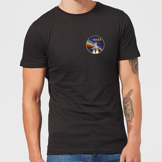 NASA Vintage Rainbow Shuttle T-Shirt - Black