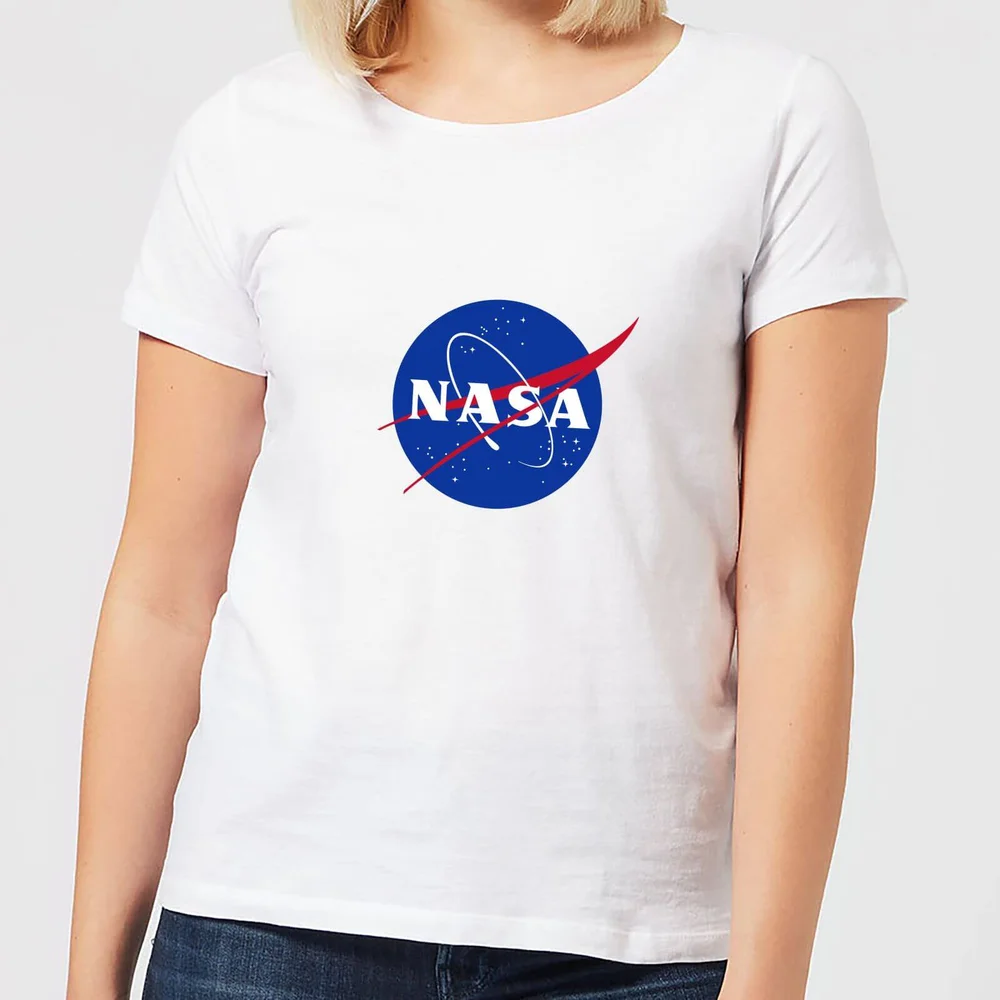 NASA Logo Insignia Damen T-Shirt - Weiß - S Bild 1