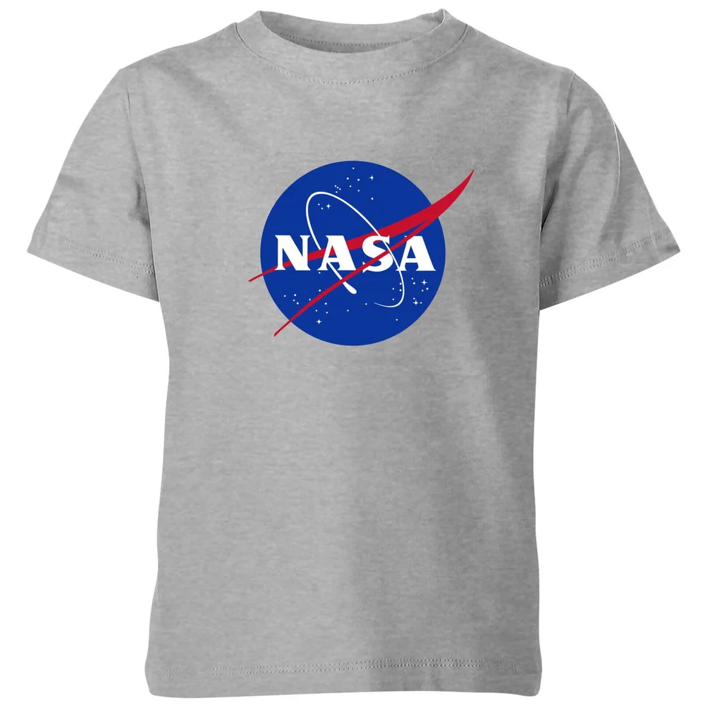 NASA Logo Insignia Kinder T-Shirt - Grau - 3-4 Jahre Bild 1