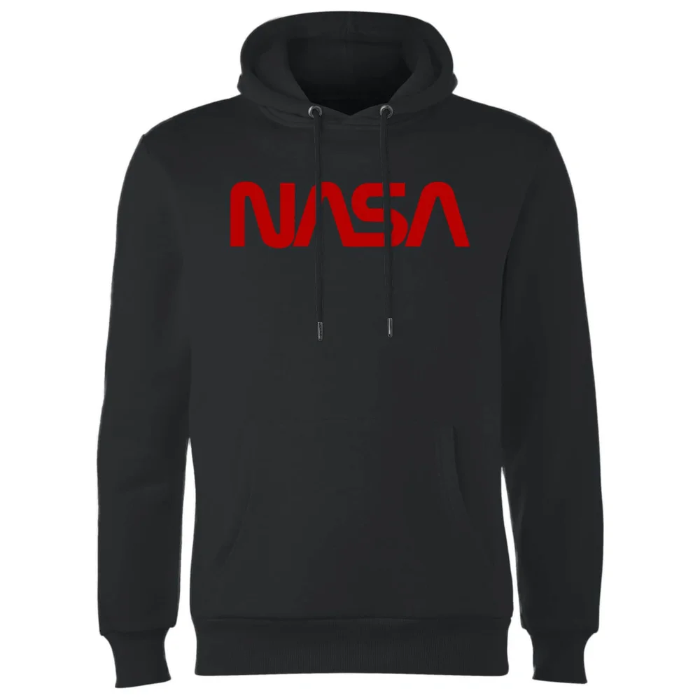 NASA Worm Rot Logotype Hoodie - Schwarz - S Bild 1