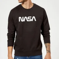 NASA Worm Weiß Logotype Sweatshirt - Schwarz - undefined undefined