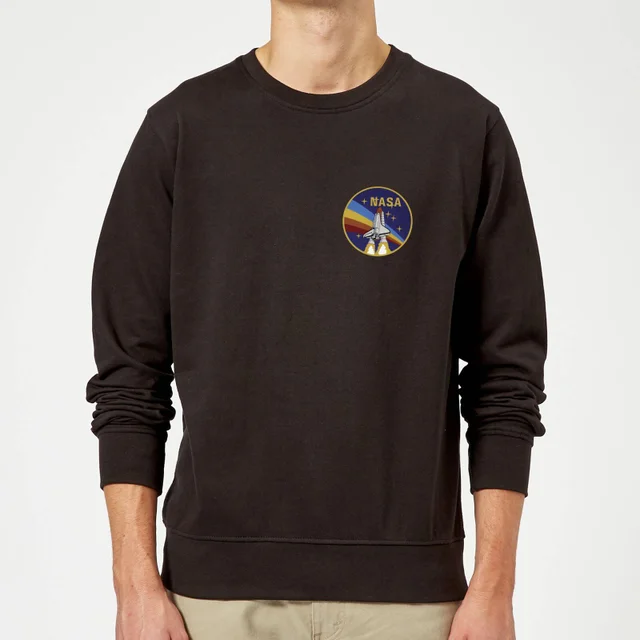 NASA Vintage Rainbow Shuttle Sweatshirt - Schwarz
