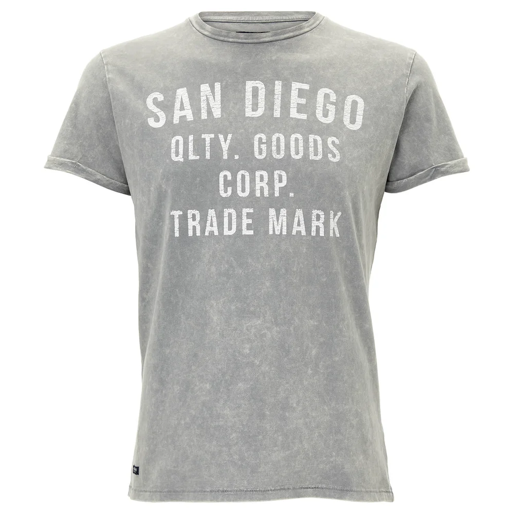 Threadbare Men's Trademark T-Shirt - Grey - S - Grau Bild 1