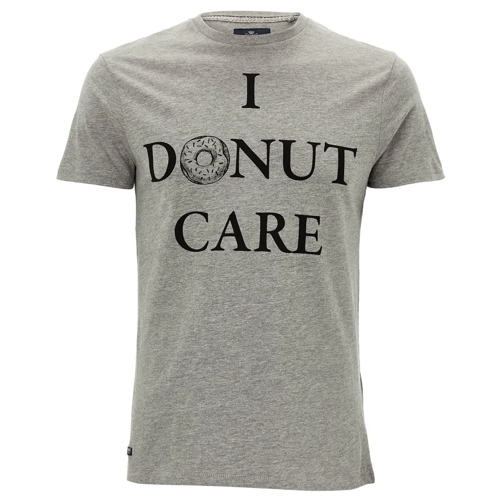 Threadbare Men's Donut Care T-Shirt - Grey Marl - S - Grau Bild 1