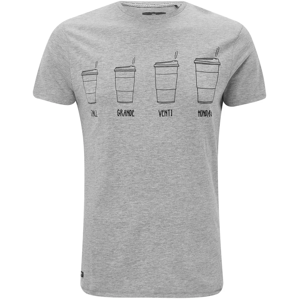 Threadbare Men's Coffee T-Shirt - Grey Marl - S - Grau Bild 1