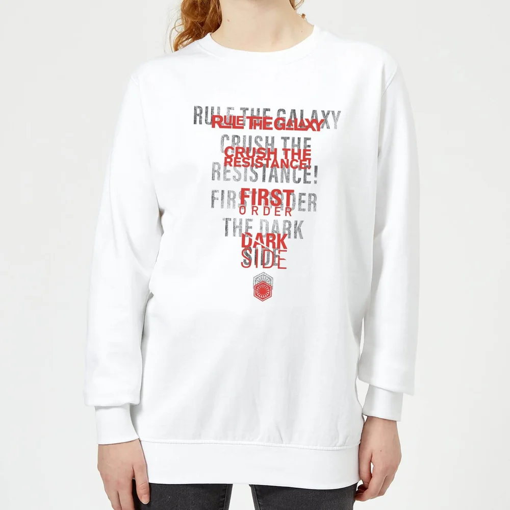 Star Wars Dark Side Echo Weiß Damen Pullover - Weiß - S Bild 1