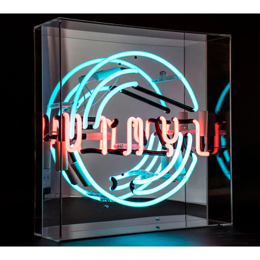 Acryl Neon "Vinyl" Schallplatte Bild 1