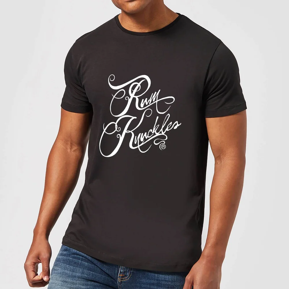 Rum Knuckles Typography T-Shirt - Schwarz - S - Schwarz Bild 1