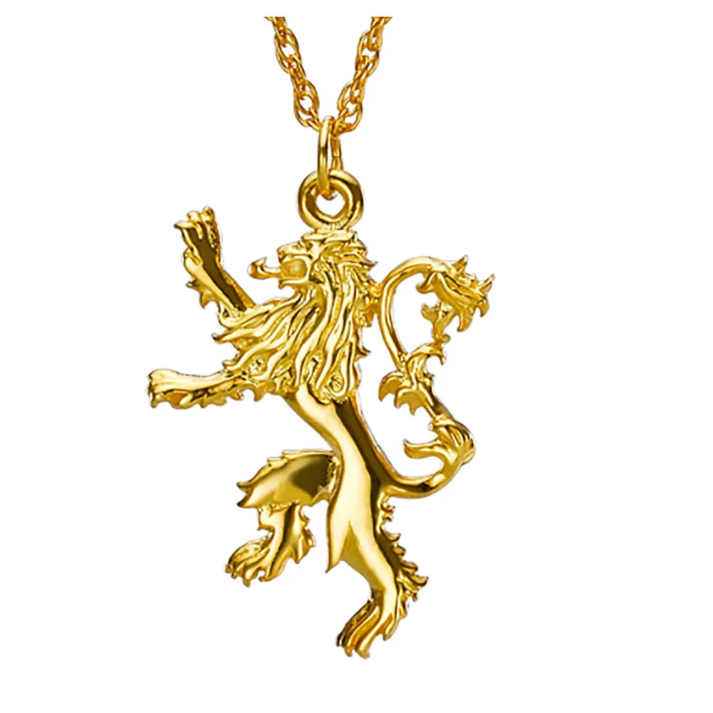 Game of Thrones Vergoldeter Haus Lannister Sterling Silber Anhänger Bild 1