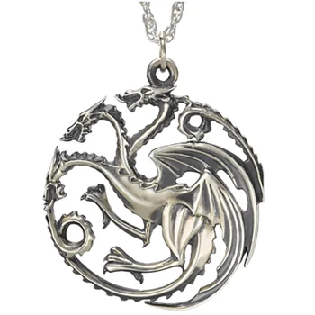 Game of Thrones Haus Targaryen Sterlingsilber-Anhänger