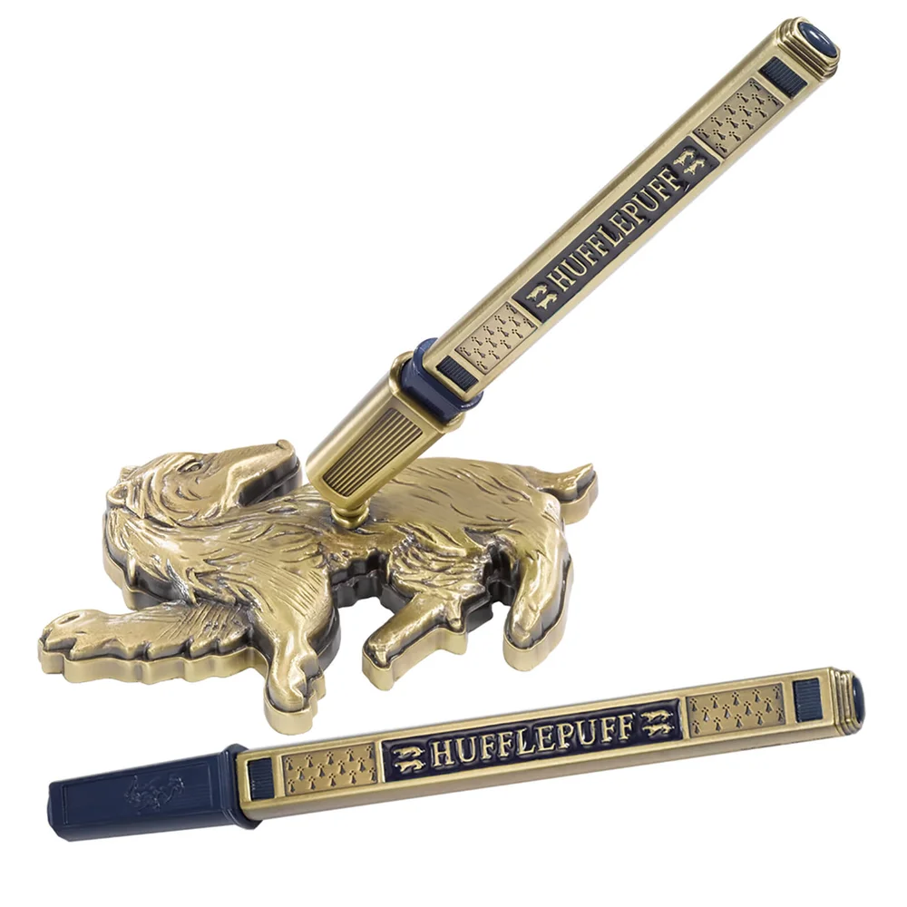Harry Potter Hufflepuff Haus Stift und Schreibtischständer Bild 1