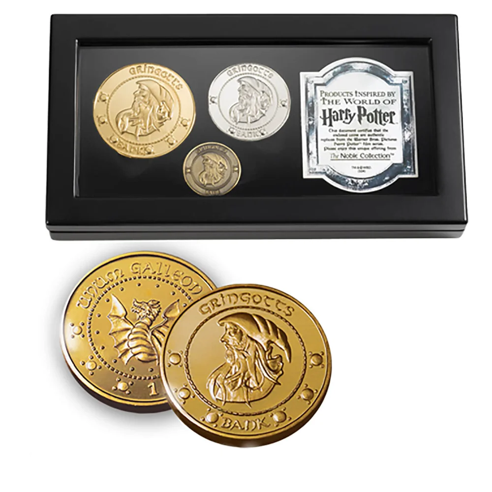 Harry Potter Gringotts Bank Münzsammlung enthält die Galleone, Sichel und die Knut Bild 1