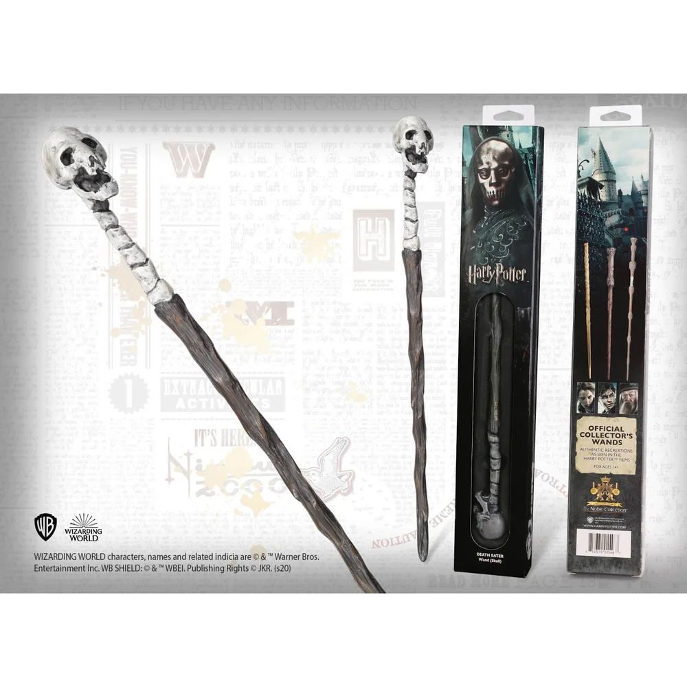 Harry Potter Death Eater's Skull Wand with Window Box Bild 1