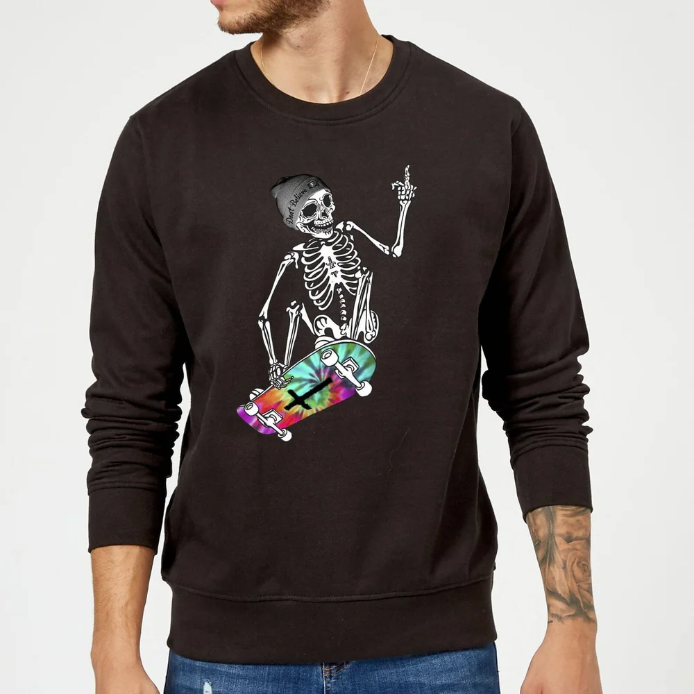 Rum Knuckles Dont Believe Pullover - Schwarz - S Bild 1