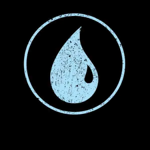 Magic The Gathering Mana Blau T-Shirt - Schwarz