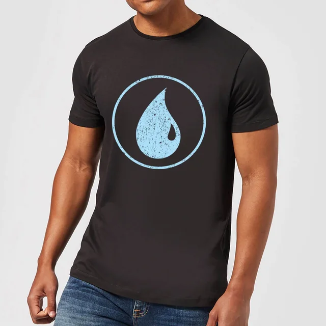 Magic The Gathering Mana Blau T-Shirt - Schwarz