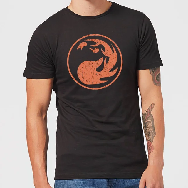 Magic The Gathering Mana Rot T-Shirt - Schwarz