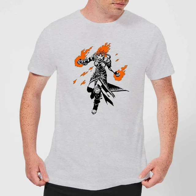 Magic The Gathering Chandra Character Art T-Shirt - Grau