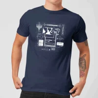 Magic The Gathering Card Grid T-Shirt - Blau - undefined undefined